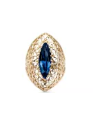 Anneau Style vintage Saphir Or jaune 14 carats vrc090y